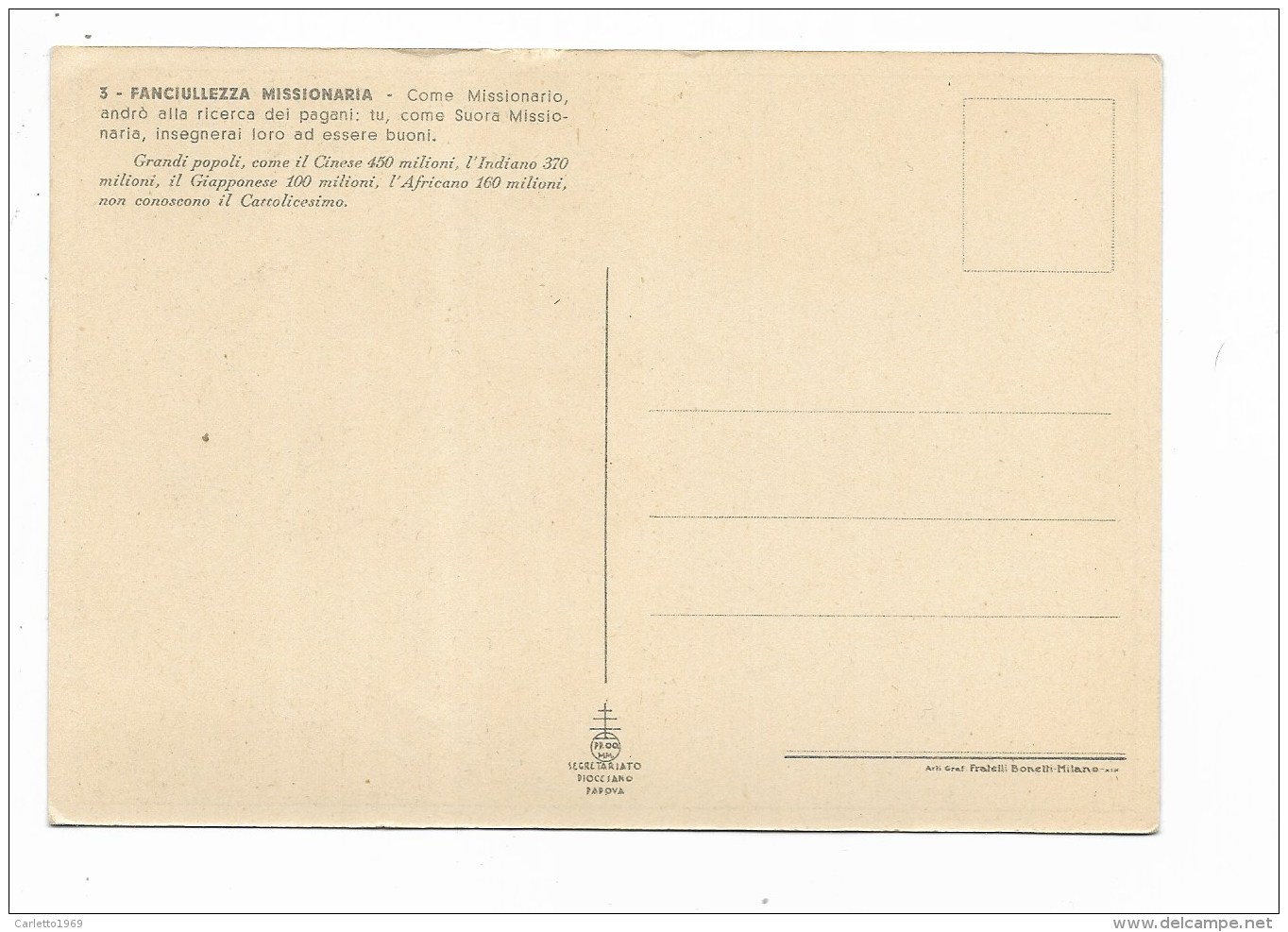 FANCIULLEZZA MISSIONARIA - GRANDI POPOLI - ILLUSTRATA - NV FG - Missions