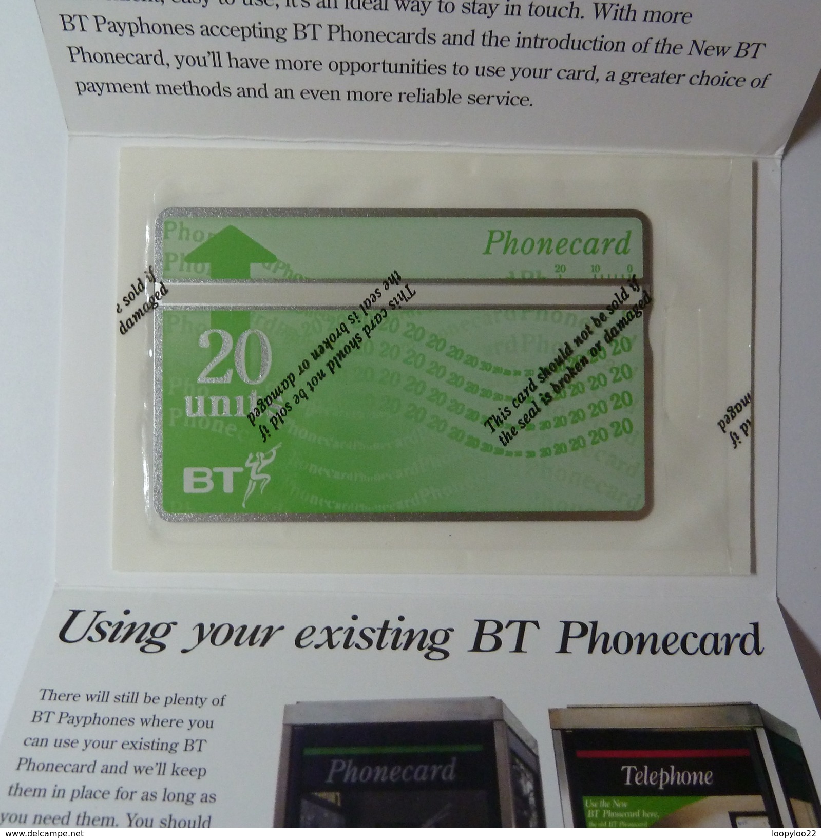 UK - BT - 20 Units - The New BT Phonecard Is On It's Way - Mint In Folder - BT Private