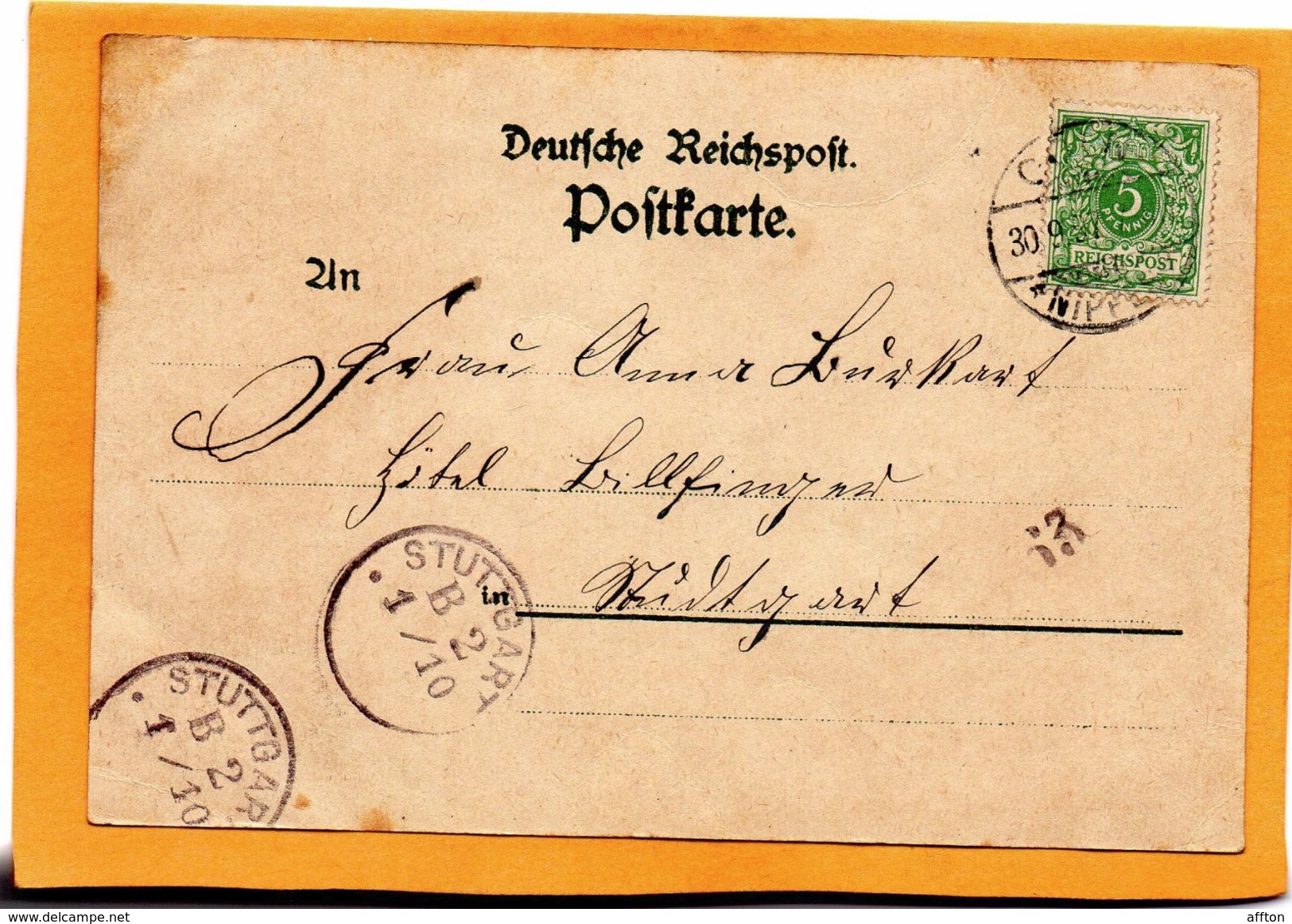 Gruss Aus Bruhl Germany 1897 Postcard - Bruehl