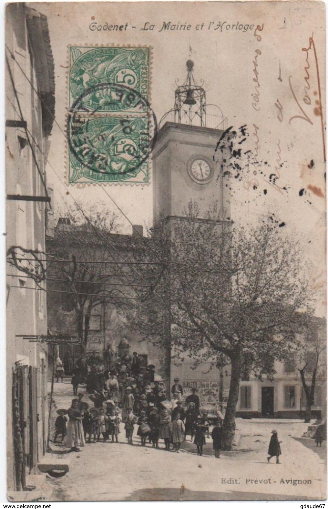 CADENET (84) - LA MAIRIE ET L'HORLOGE - Cadenet