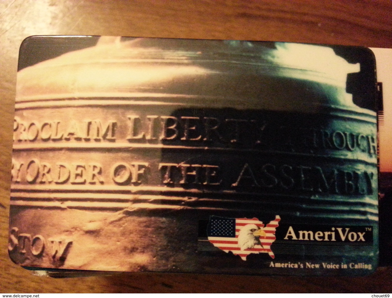 Amerivox Liberty Bell Cloche Liberté 1993 Prépayée Prepaid Ameri Vox - Amerivox