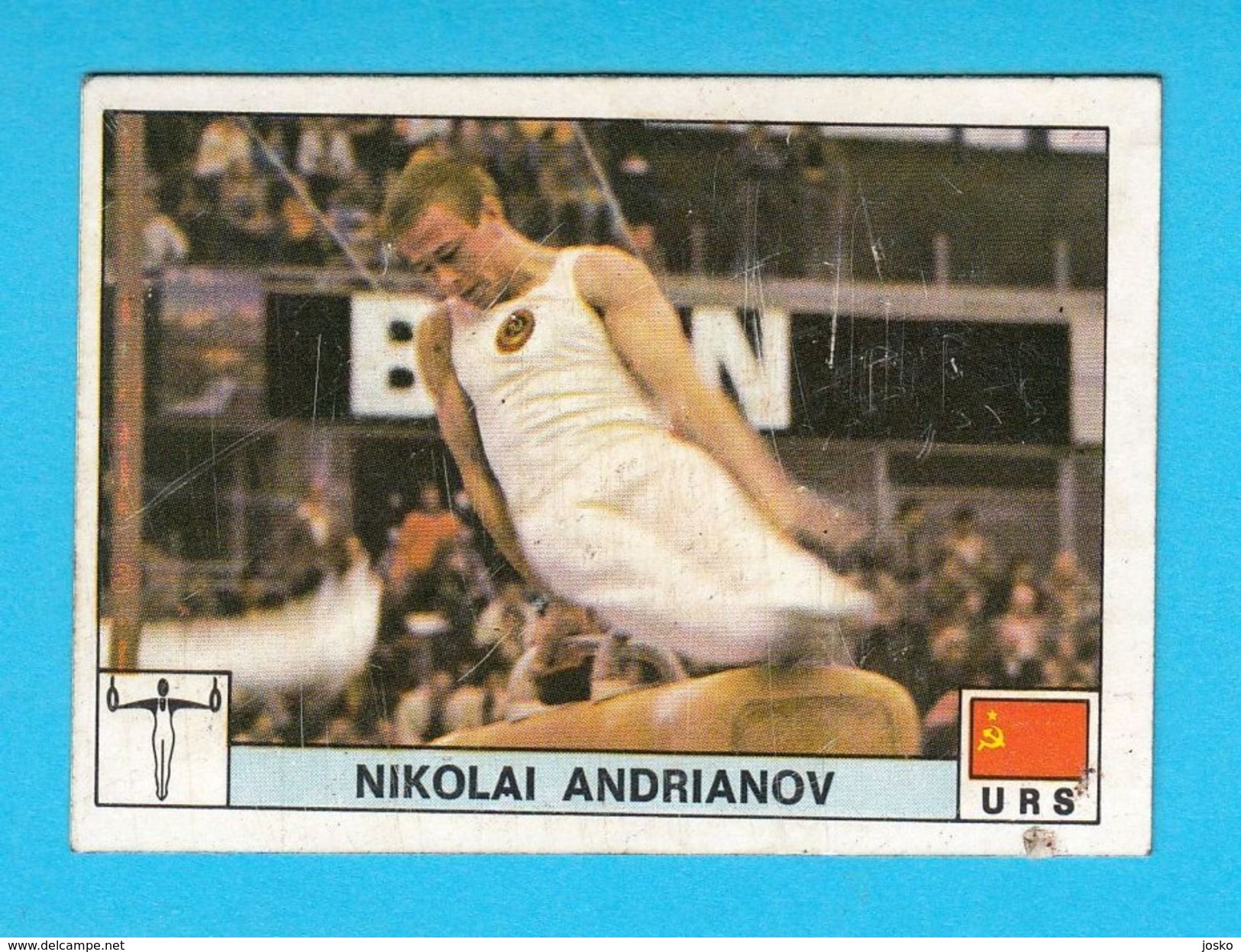 PANINI OLYMPIC GAMES MONTREAL 76 No 206 NIKOLAI ANDRIANOV Soviet Union Russia Gymnastics Juex Olympiques * Yugoslav Ed. - Gymnastik