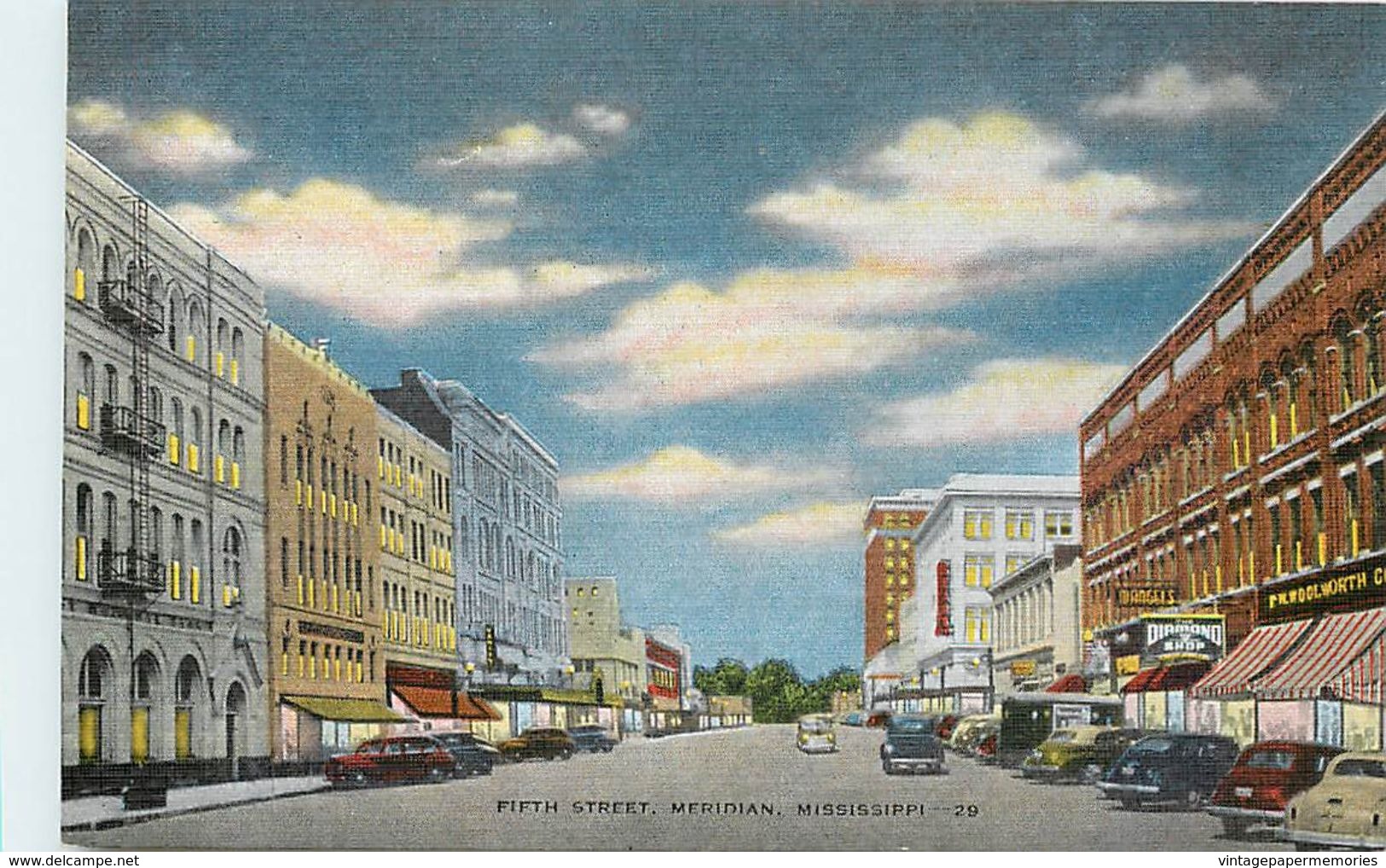 276499-Mississippi, Meridian, Fifth Street, Business Section, EC Kropp No 15891N - Meridian