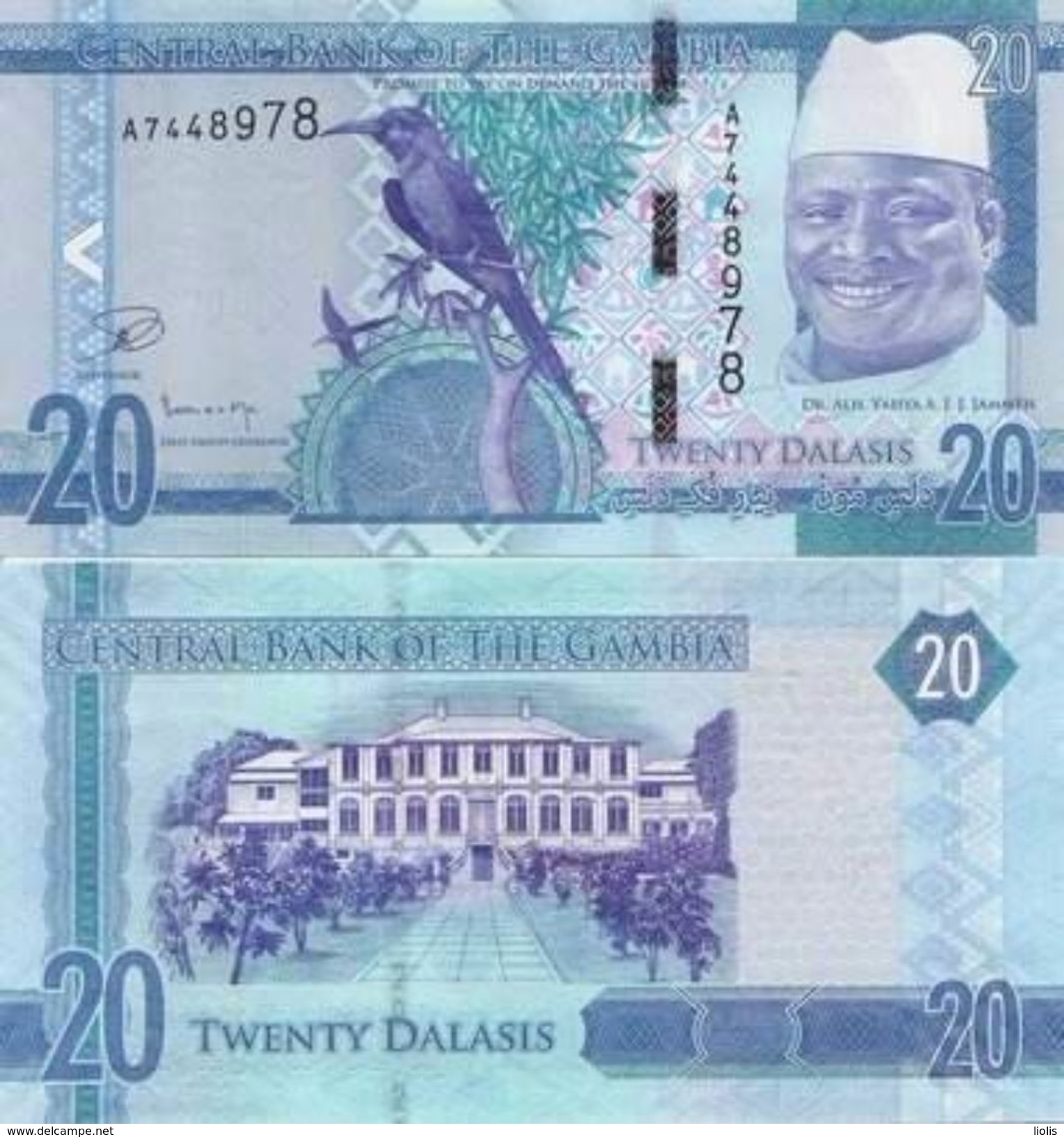 Gambia  New  20 Dalasis 2015  UNC - Gambia