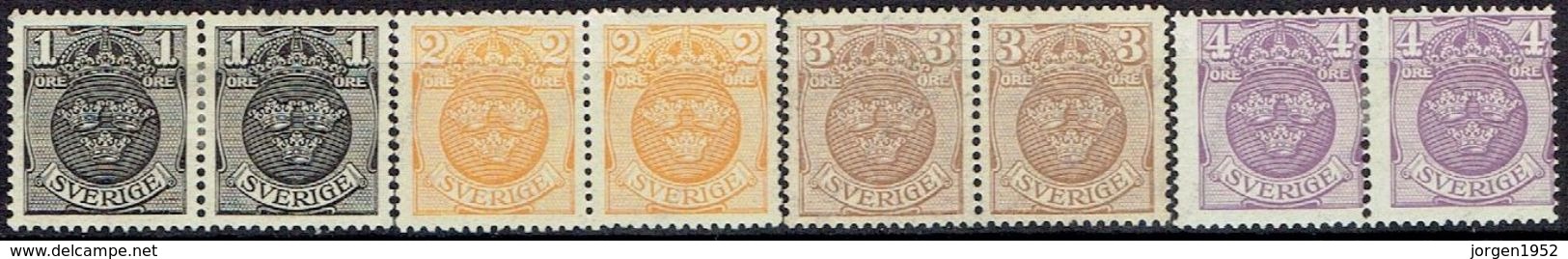 SWEDEN  # FROM 1911-12 STAMPWORLD 64-67* - Unused Stamps
