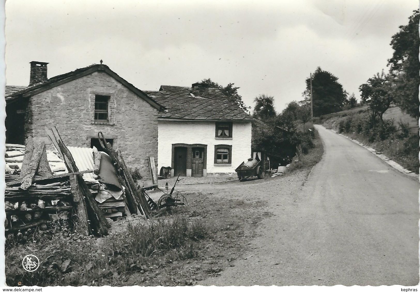 BRA SUR LIENNE : Vieille Maison Ardennaise à Sur Les Thiers - RARE CPSM - Lierneux