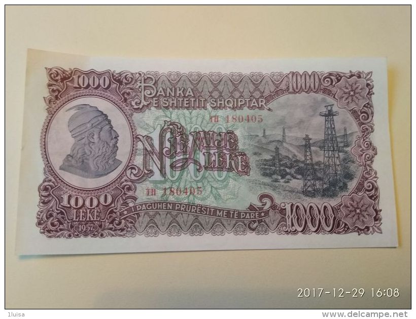 1000 Lek 1957 - Albanie