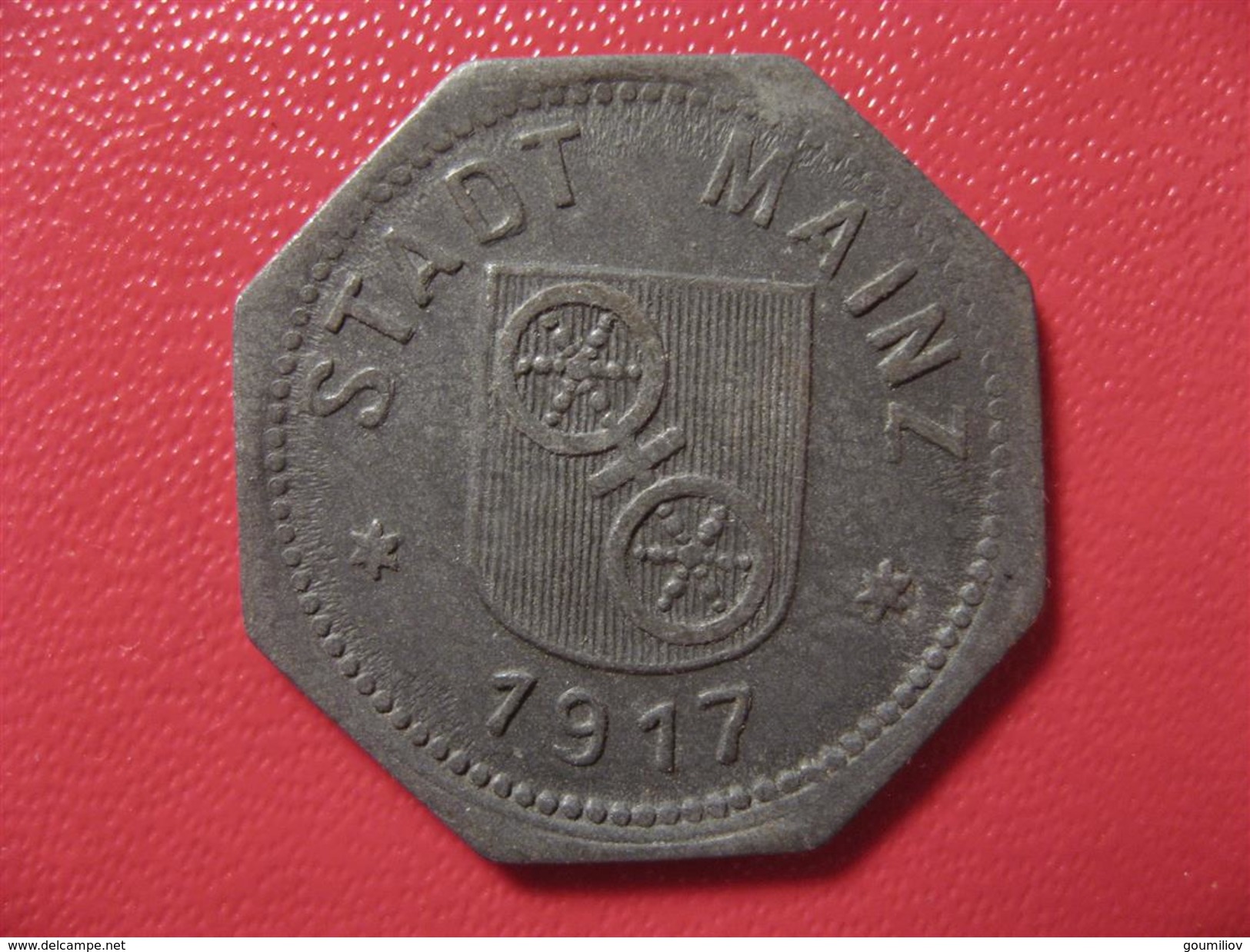 Jeton De Nécessité - Stadt Mainz - 10 Pfennig 1917 - Kleingeldersatzmarke 8149 - Monétaires/De Nécessité