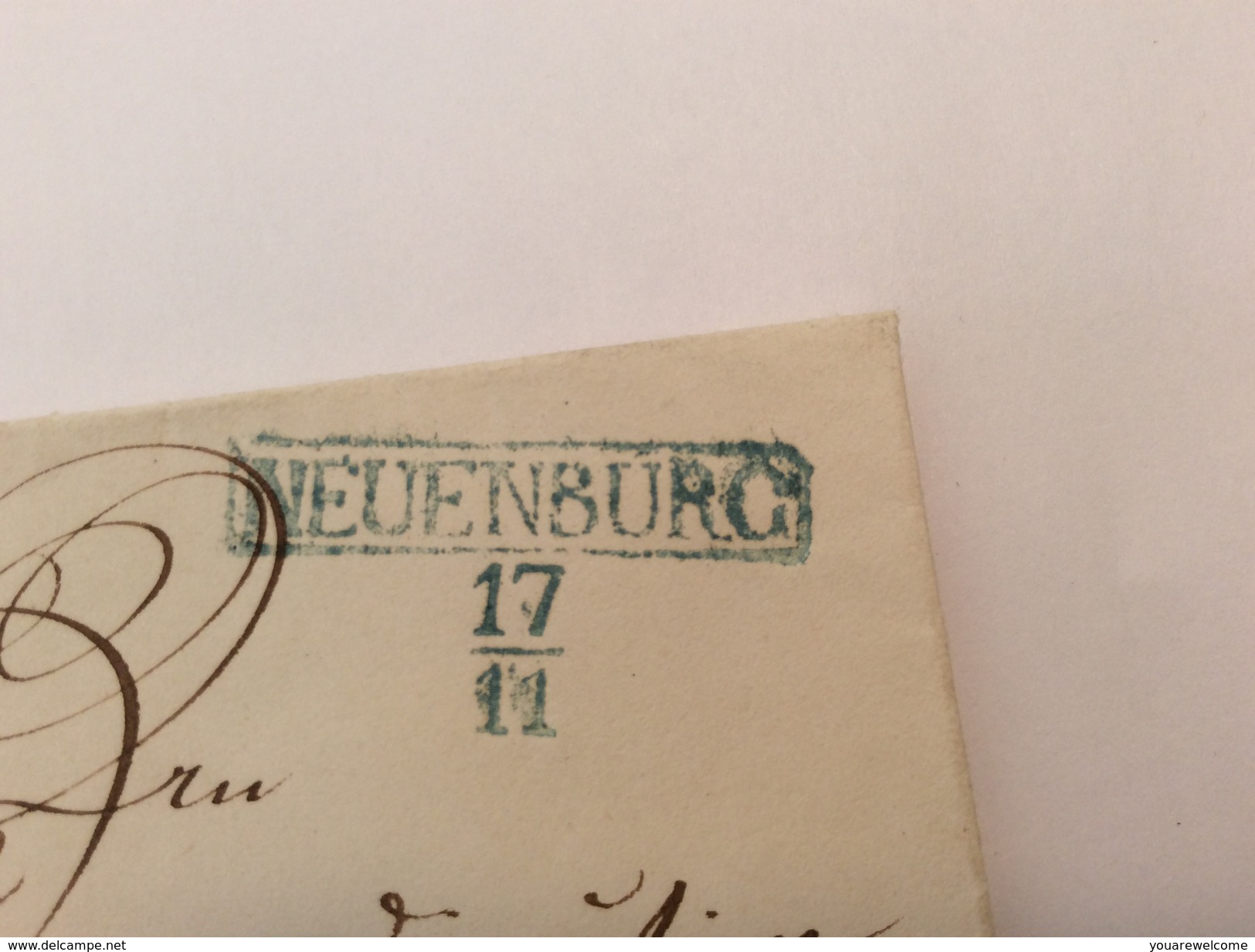 NEUENBURG Brief Wohl Aus 1857 (Oldenburg Altdeutschland Vorphilatelie Cover Lettre) - Oldenbourg