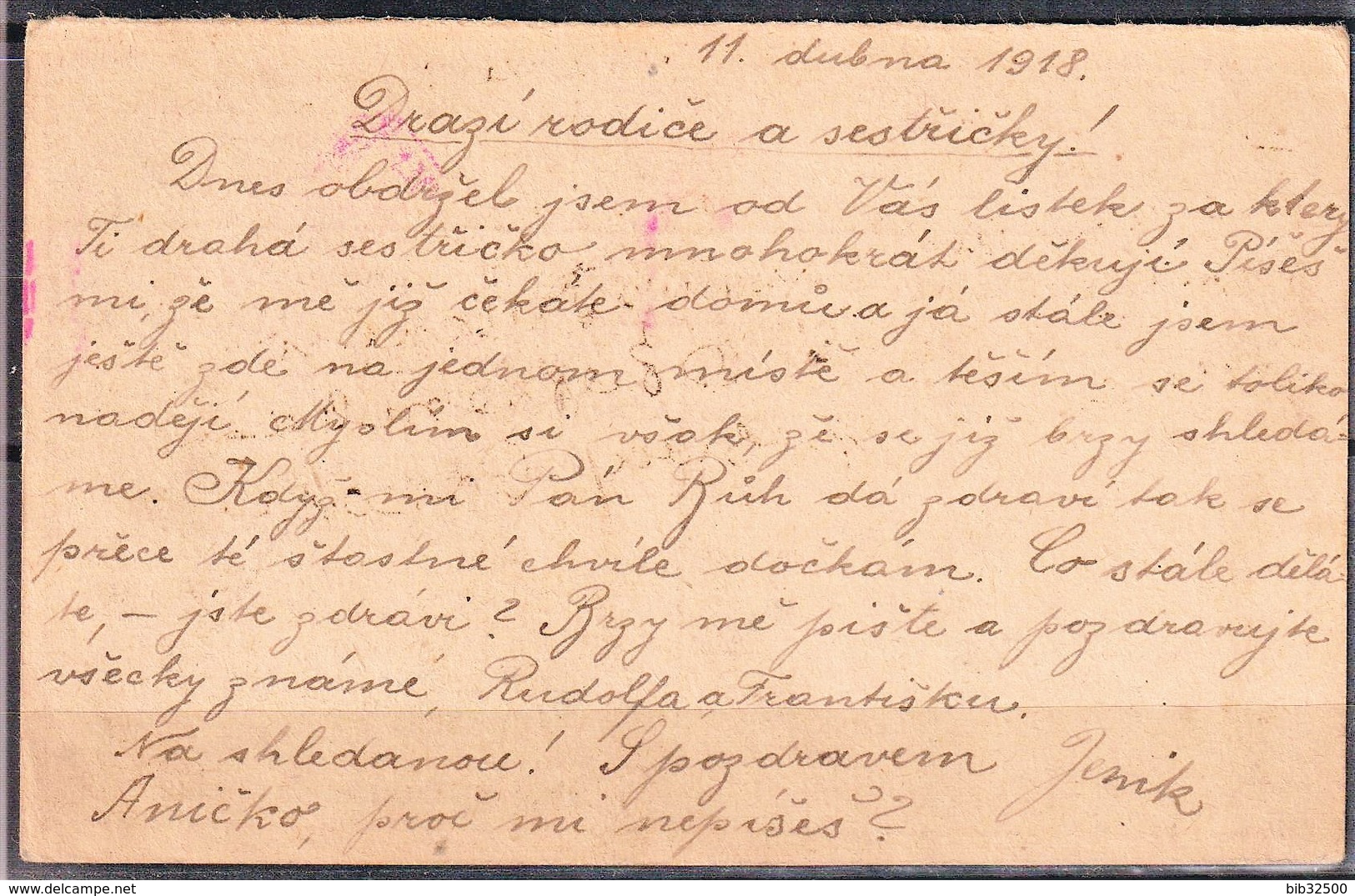 Correspondance Des Prisonniers De Guerre -:- Carte Poste Envoyée De LISKOVO Pour L'Autriche - - 1916-19 Occupazione Tedesca