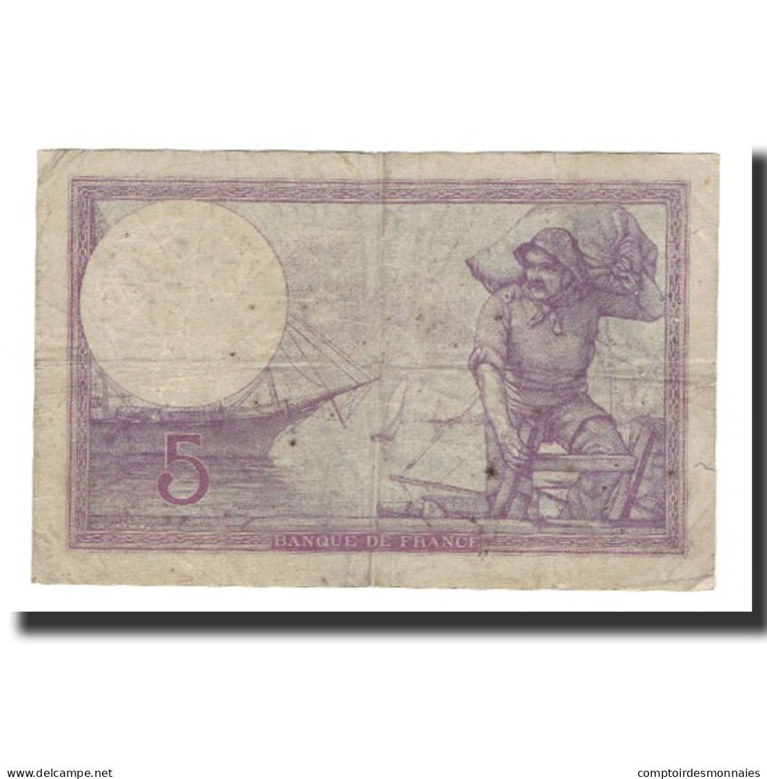 Billet, France, 5 Francs, 1918-11-14, TB, Fayette:3.2, KM:72a - 5 F 1917-1940 ''Violet''