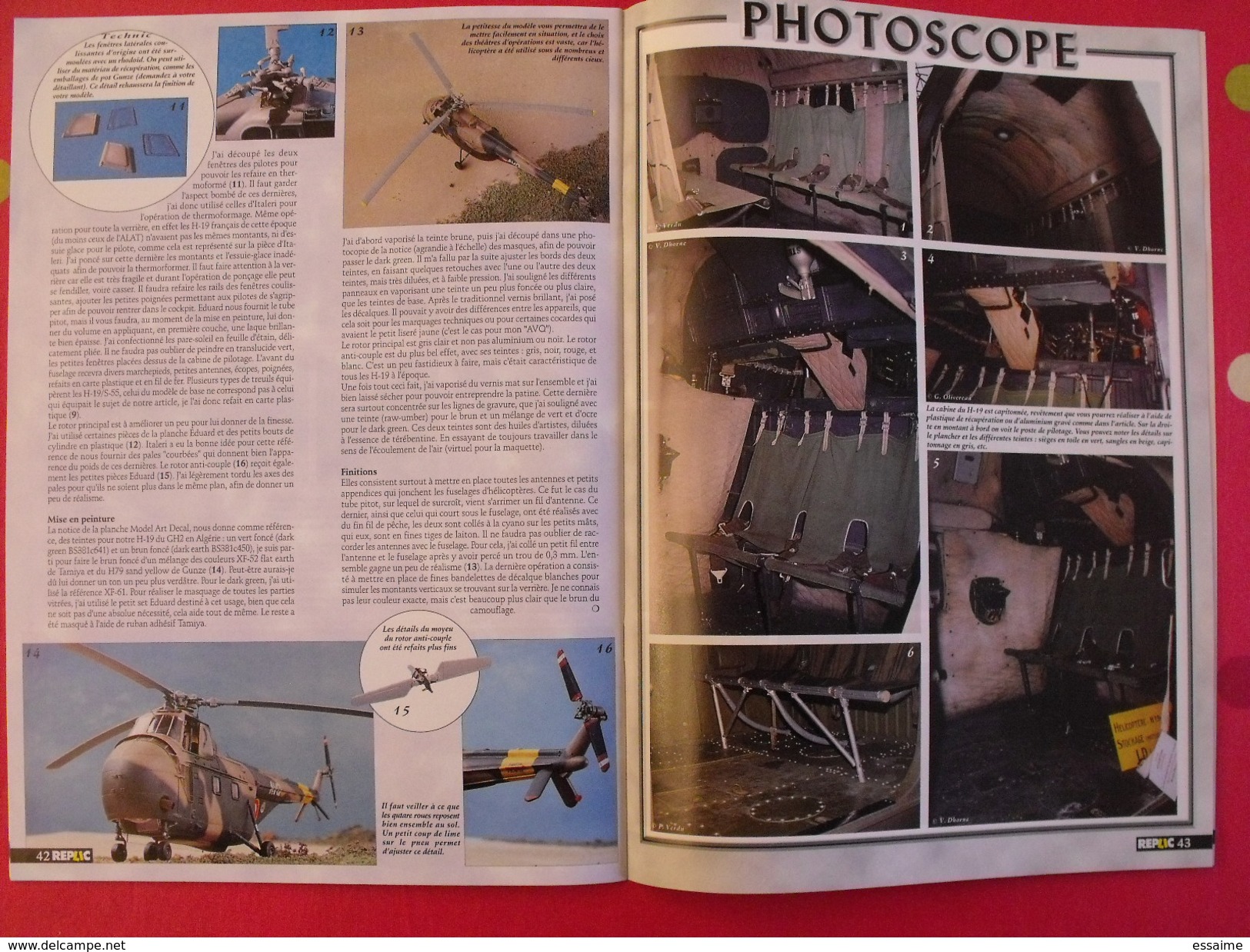 lot de 4 revues Replic. Maquette Avion Aviation 1999-2002