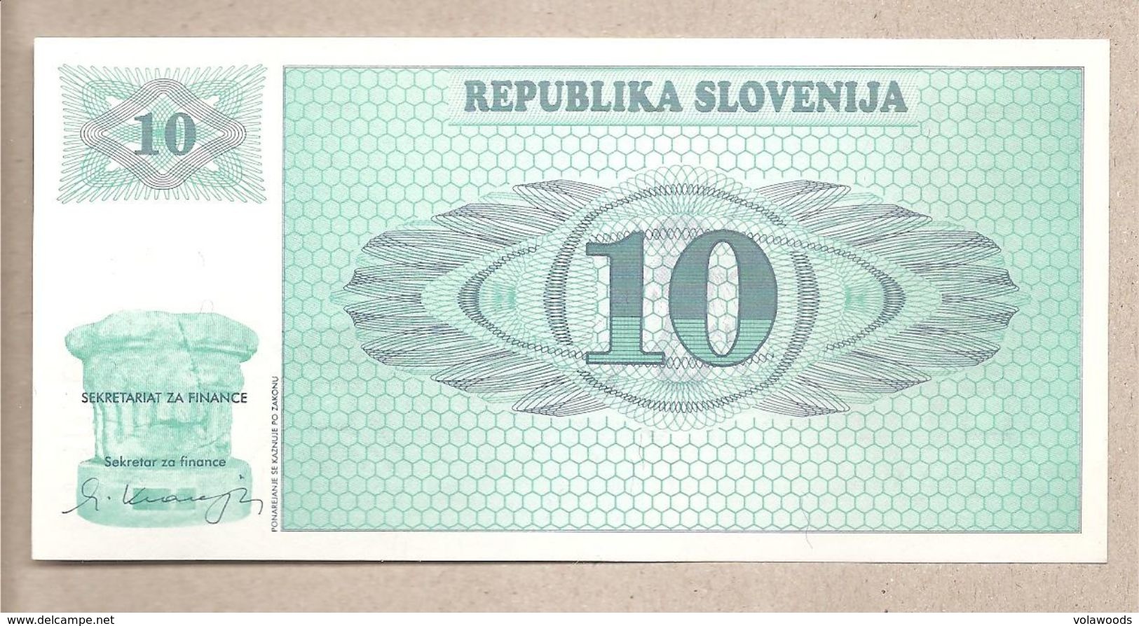 Slovenia - Banconota Non Circolata FdS UNC Da 10 Talleri P-4a - 1990 #19 - Slovenia