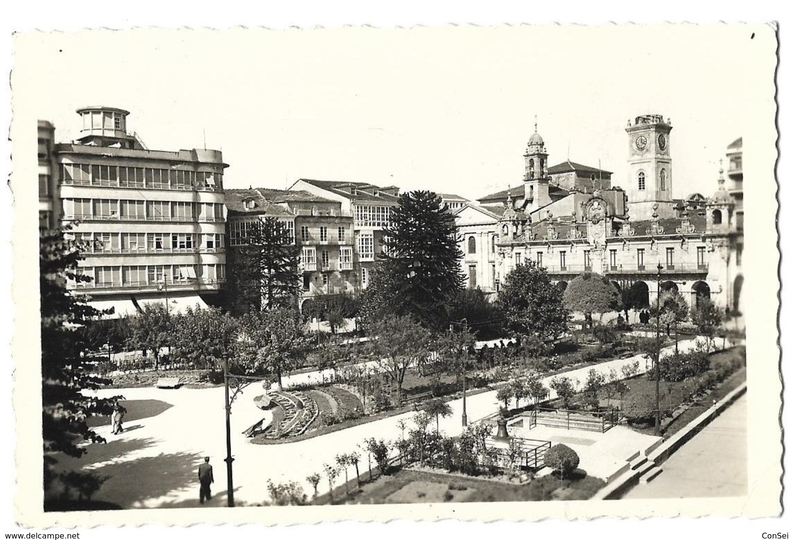 Tarjeta Postal 1958. LUGO Plaza De Espana. 0119171004 - Lugo