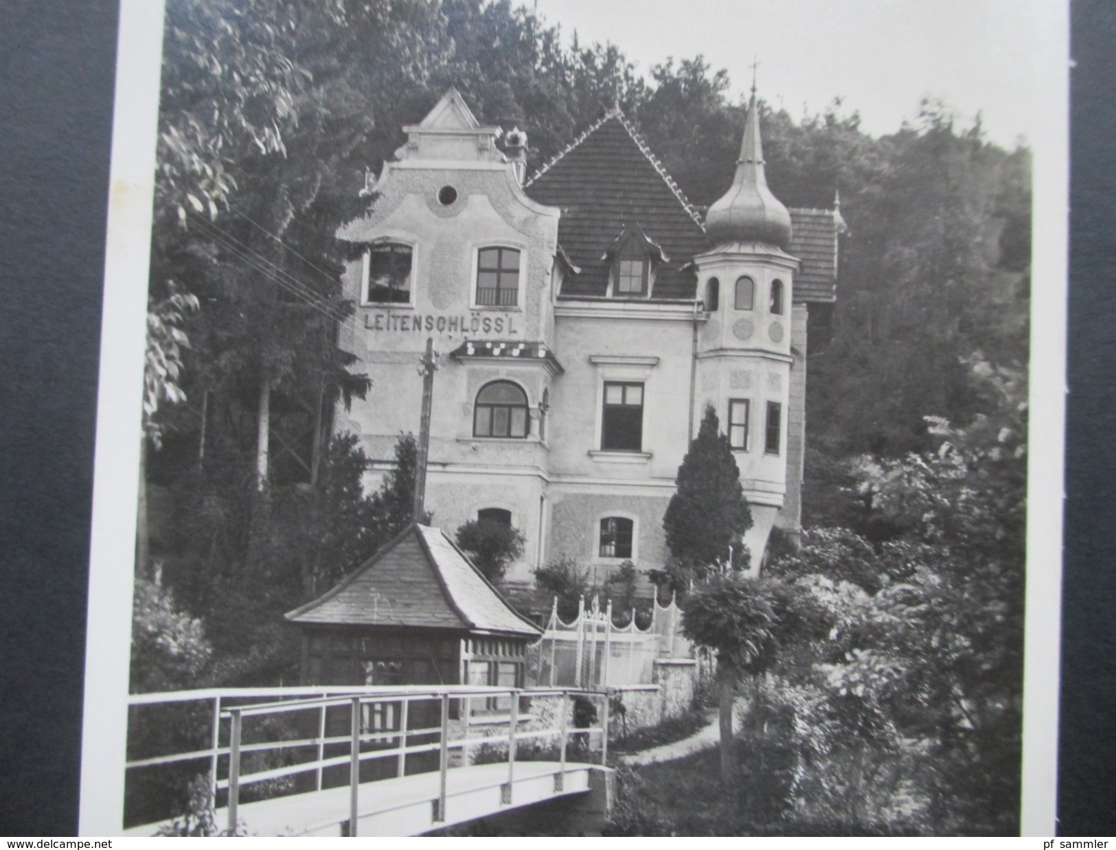 AK Echtfoto 1938 Pulkau Leitenschlössl. Frankatur Hindenburg Deutsches Reich. - Hollabrunn