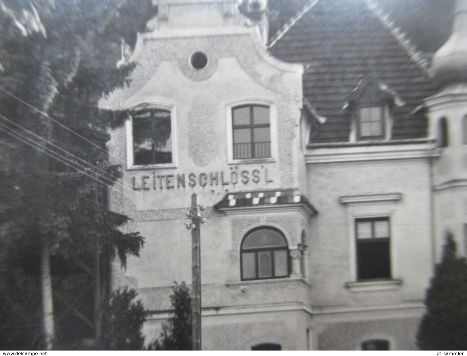 AK Echtfoto 1938 Pulkau Leitenschlössl. Frankatur Hindenburg Deutsches Reich. - Hollabrunn