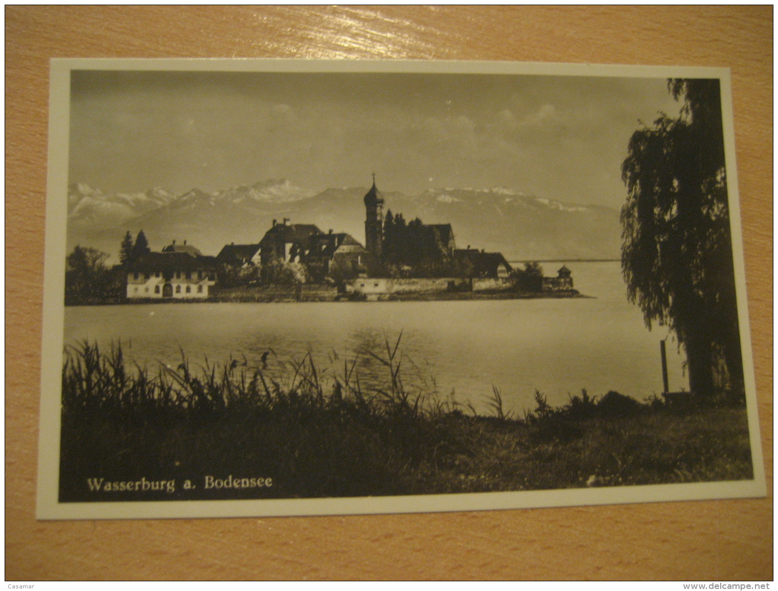 BODENSEE Wasserburg Lake Post Card Bavaria Schwaben Lindau Germany - Wasserburg (Bodensee)