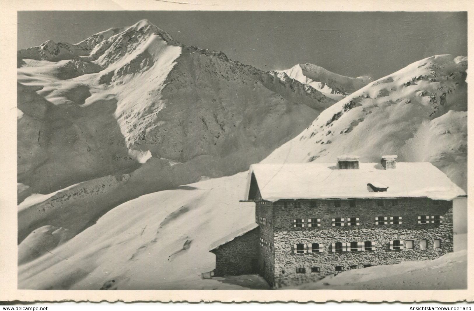 Martin-Busch-Hütte Mit Mutmalspitze Und Marzellspitze, Ötztal 1960 (002970) - Oetz