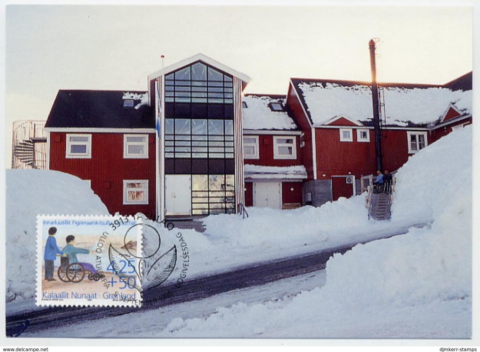 GREENLAND 1996 Society For The Disabled On Maximum Card.  Michel 296 - Maximum Cards