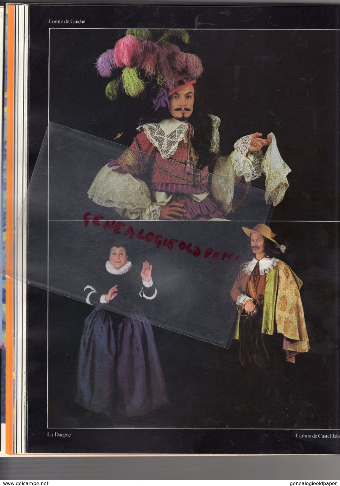 75- PARIS- PROGRAMME THEATRE MOGADOR- CYRANO DE BERGERAC-JEROME SAVARY-JACQUES WEBER-CHARLOTTE TURCKHEIM-OPIUM-FLO