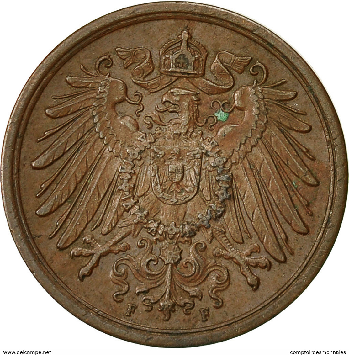 Monnaie, GERMANY - EMPIRE, Wilhelm II, 2 Pfennig, 1912, Stuttgart, TTB, Cuivre - 2 Pfennig