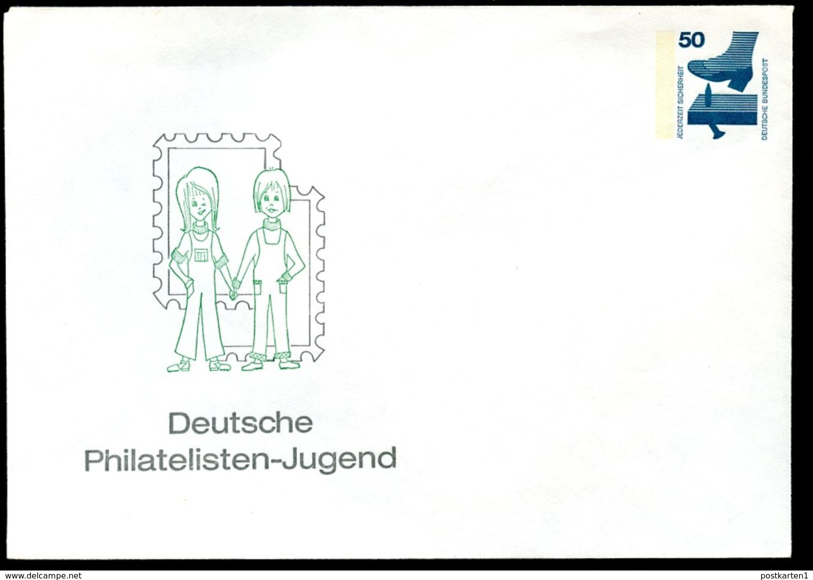 Bund PU65 B1/004 Privat-Umschlag PHILATELISTENJUGEND LÜDENSCHEID 1977 NGK 3,00 € - Buste Private - Nuovi