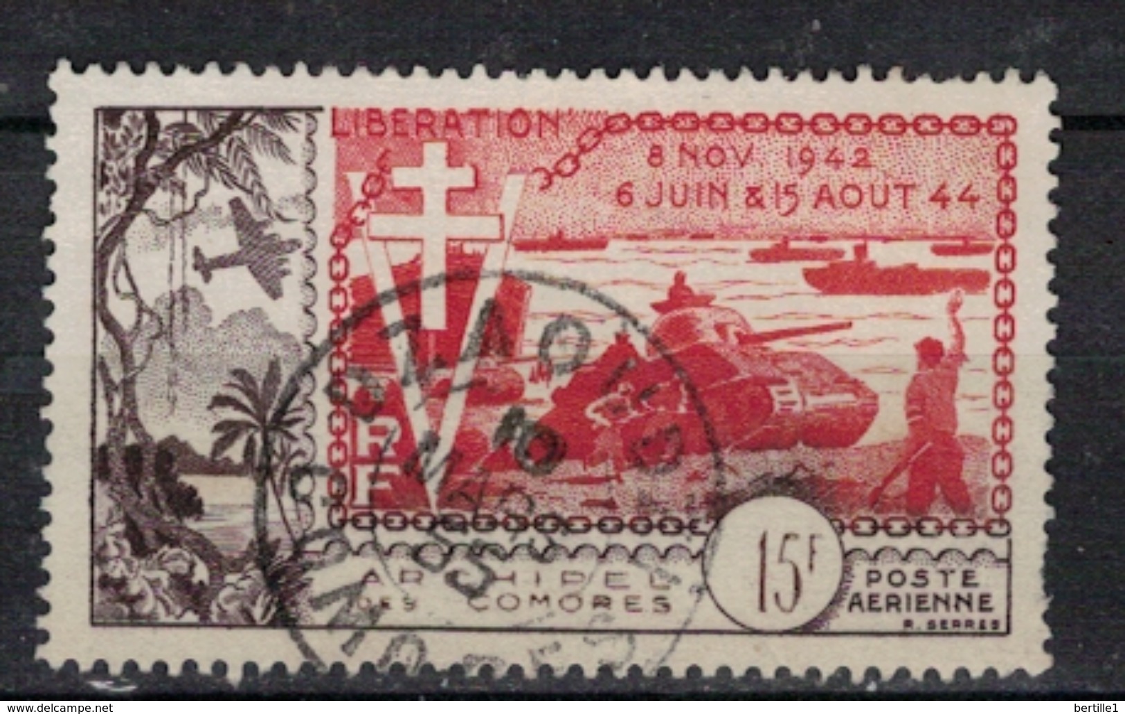 COMORES     N°  YVERT     PA 4       OBLITERE       ( O   2/34 ) - Airmail