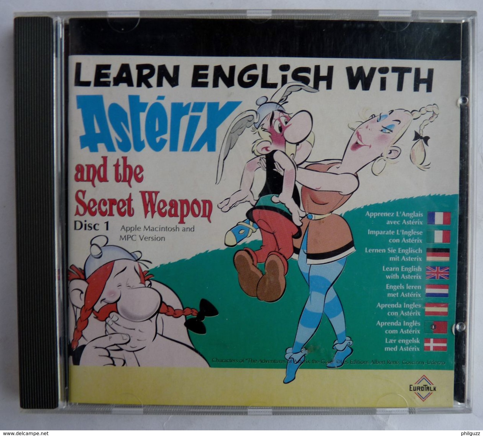 RARE CD DEMO LEARN ENGLISH WITH ASTERIX - UDERZO - Disques & CD