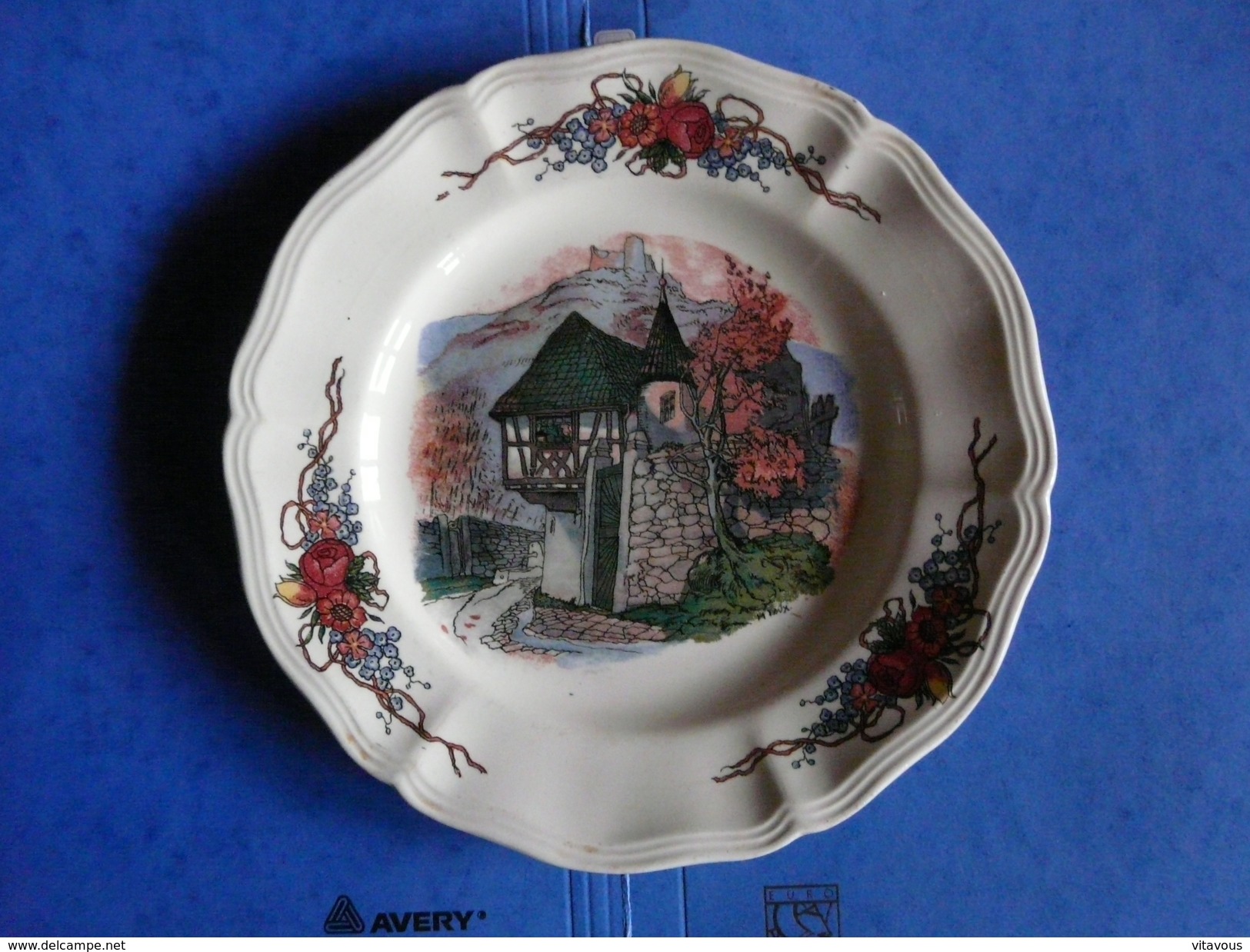 Assiette Porcelaine Obernai Sarreguemines FRANCE (1) - Sarreguemines (FRA)