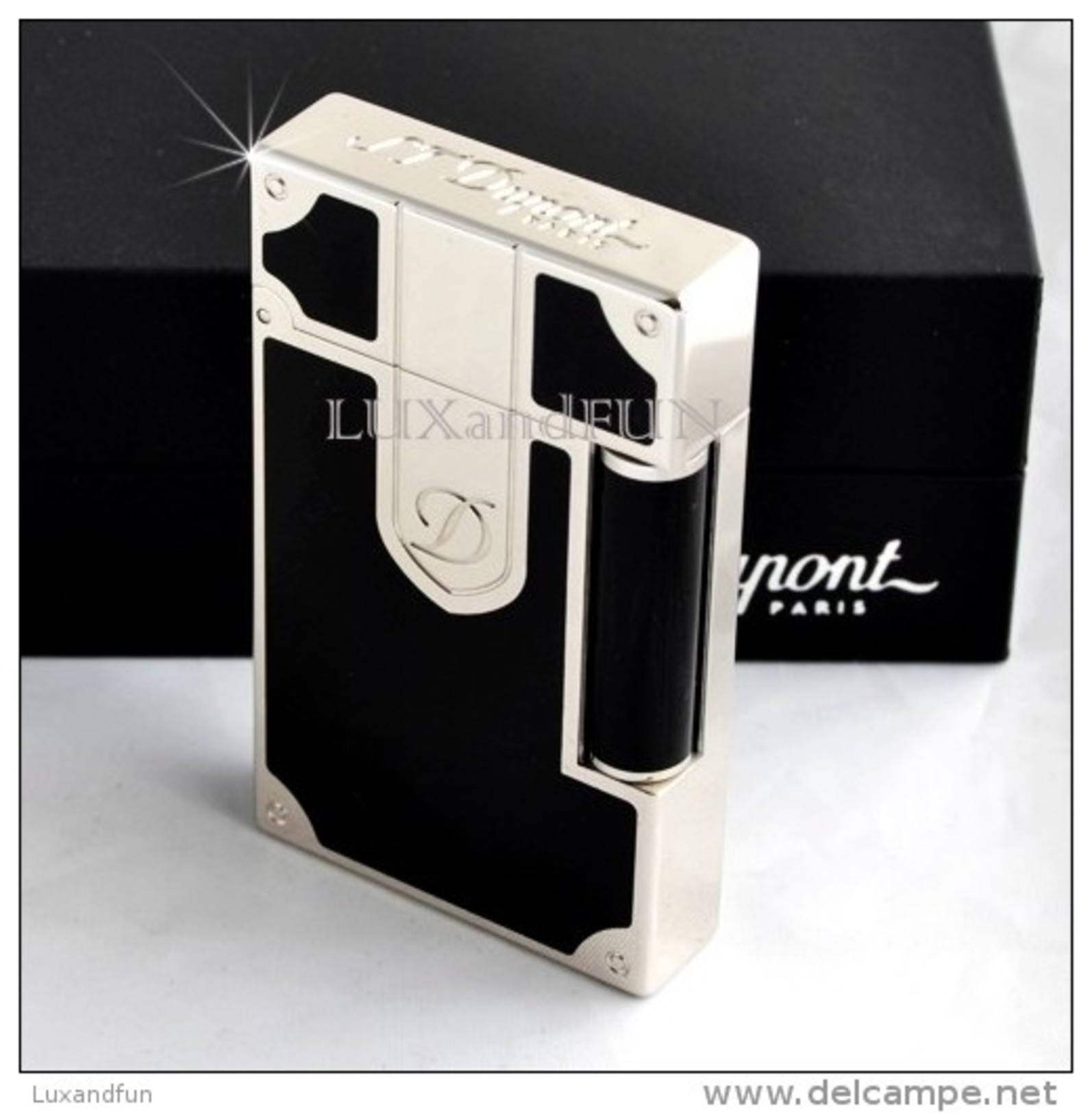 Dupont - S.T. Dupont Lighter L2 Malletier Lacquer Palladium - Accendino  Premium Edition - Never used