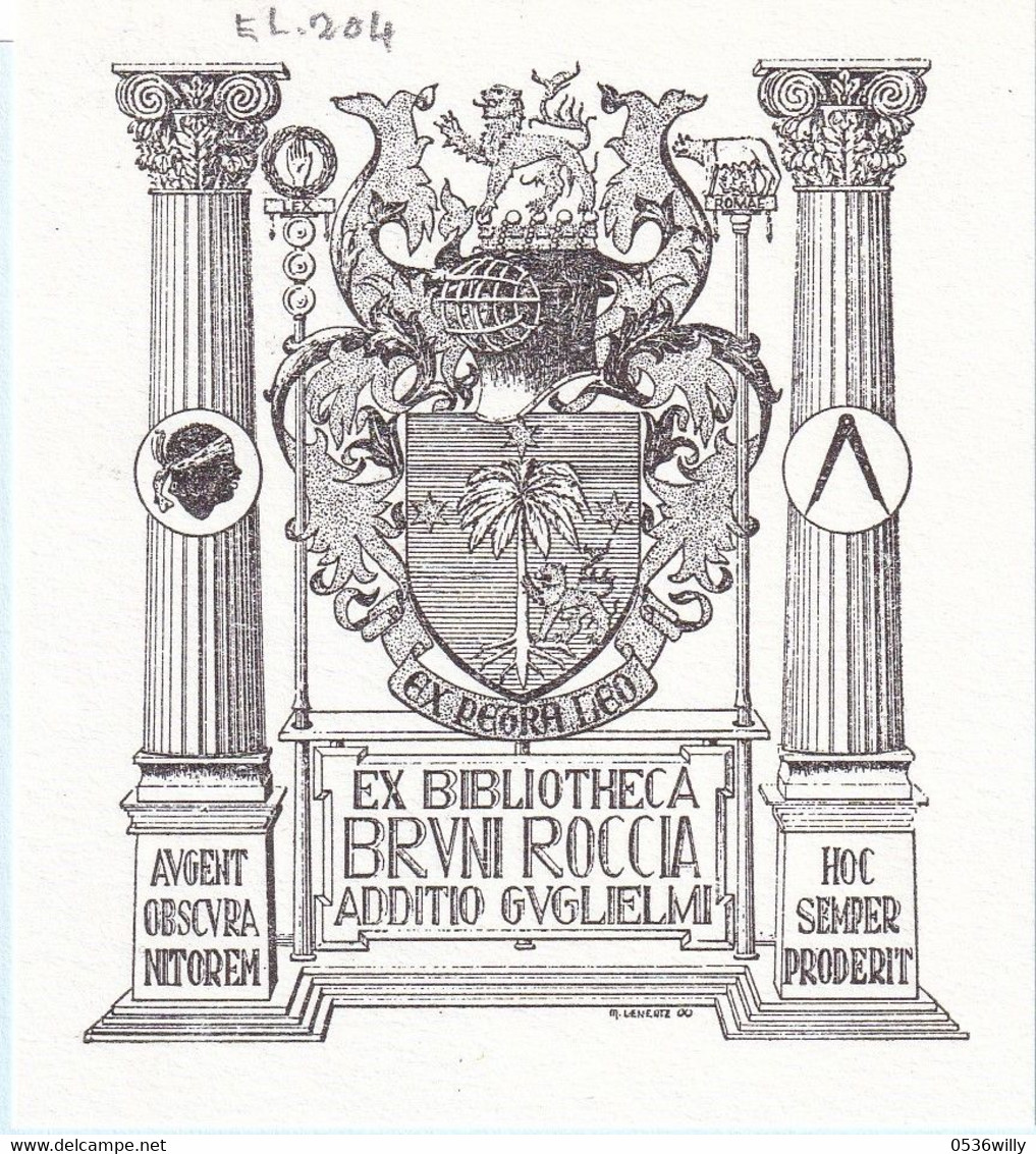 L-Luxemburg, Exlibris Für Bruni Roccia (EL.204) - Bookplates