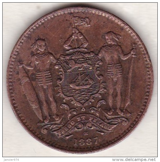 British North Borneo,  One Cent 1887 H .Victoria. KM# 2 - Malaysie