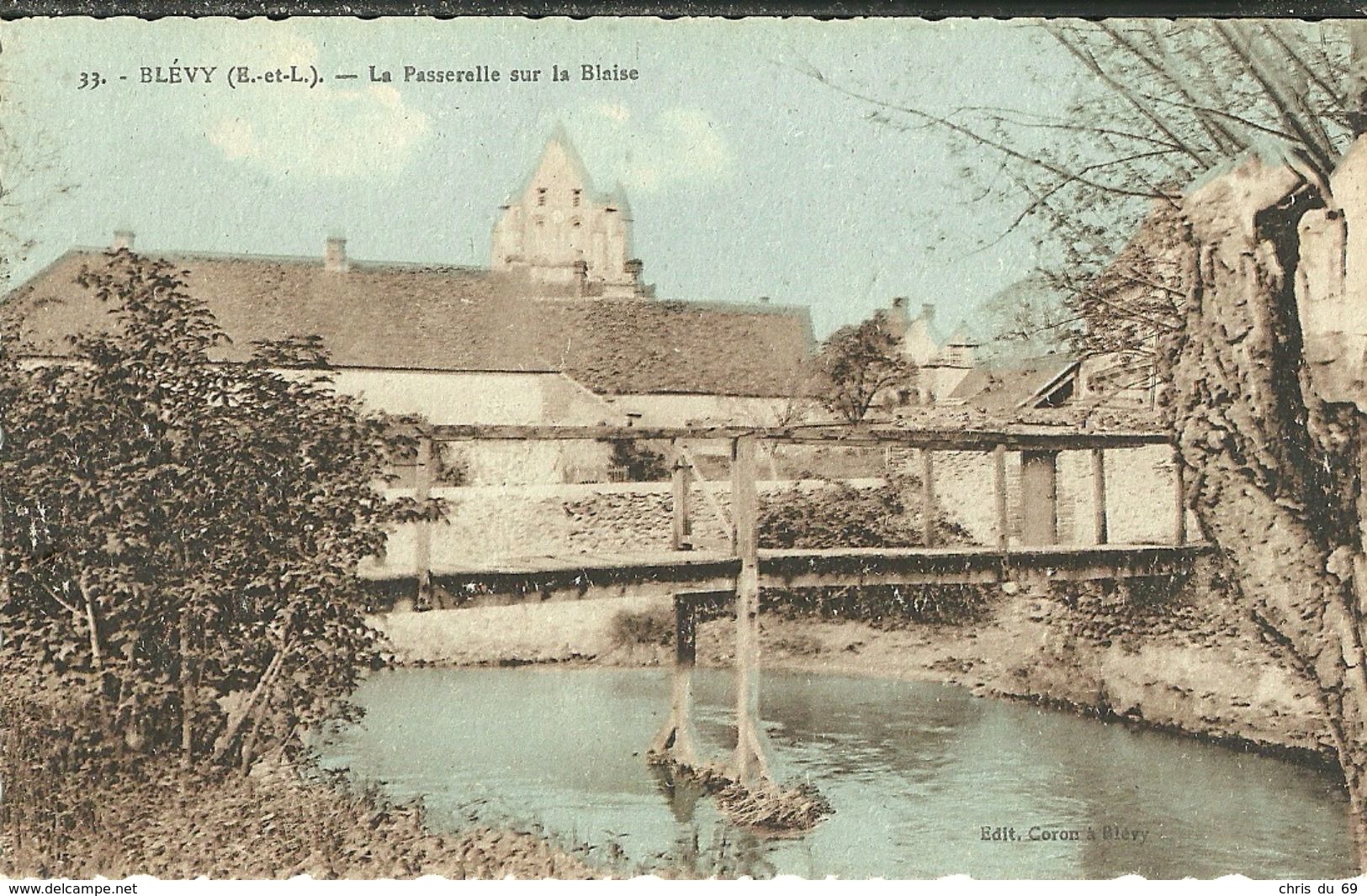 Blevy La Passerelle Sur La Blaise - Blévy