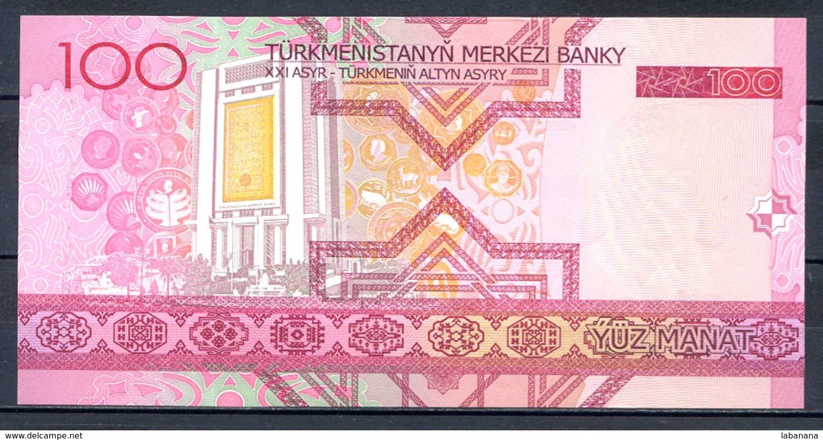 460-Turkmenistan Billet De 100 Manat 2005 AC343 Neuf - Turkmenistan