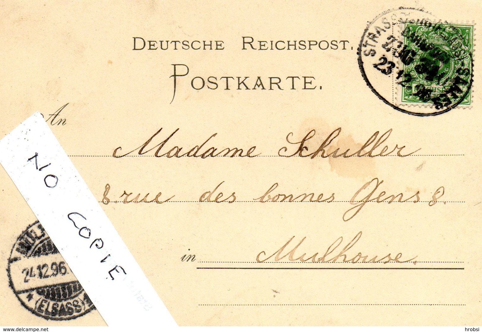 67 Bas-Rhin, Rothau, Hotel Des Deux Clefs, Carte Dessinée (rare) - Rothau