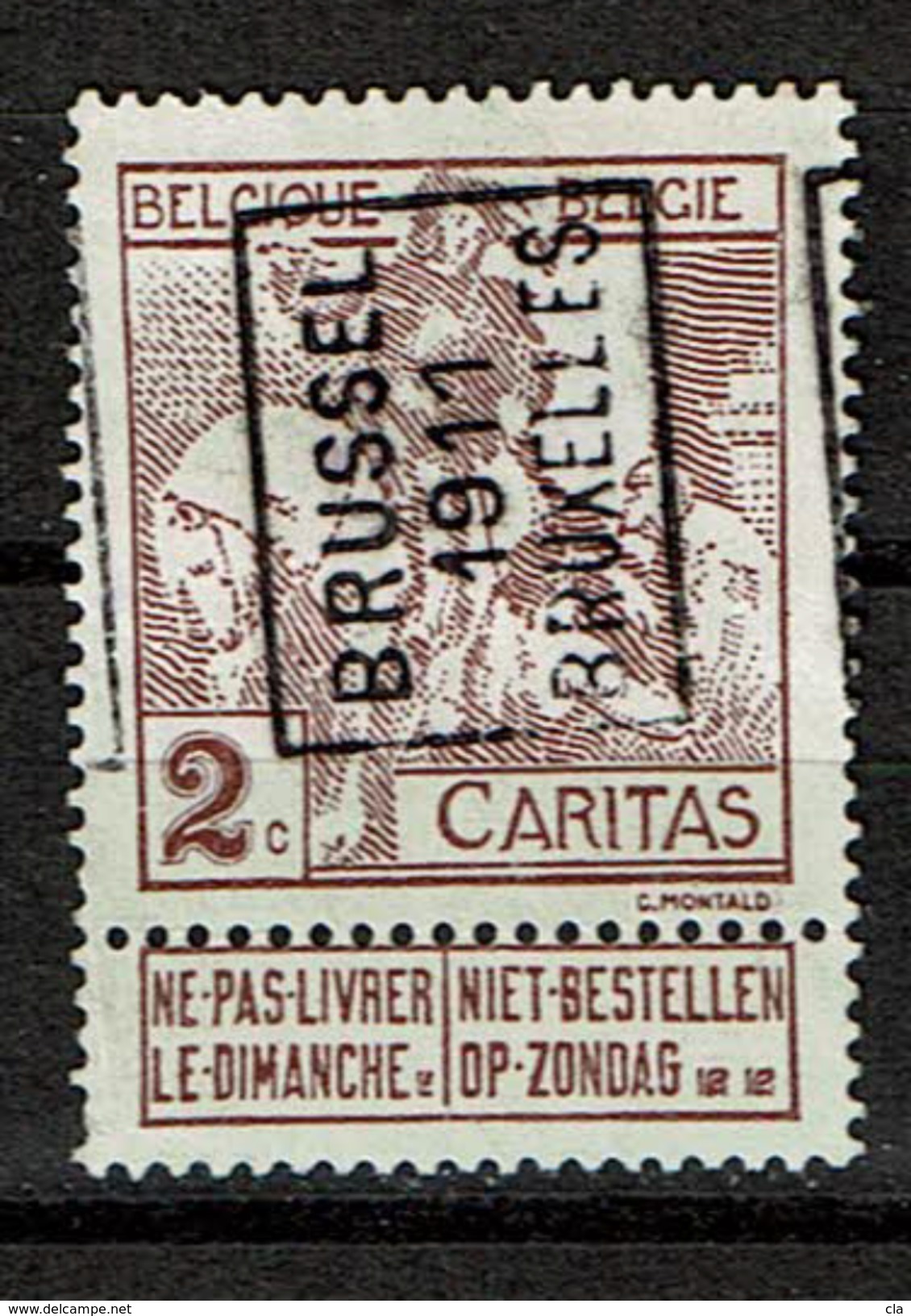 PRE 1734 (*) BXL - Rolstempels 1910-19