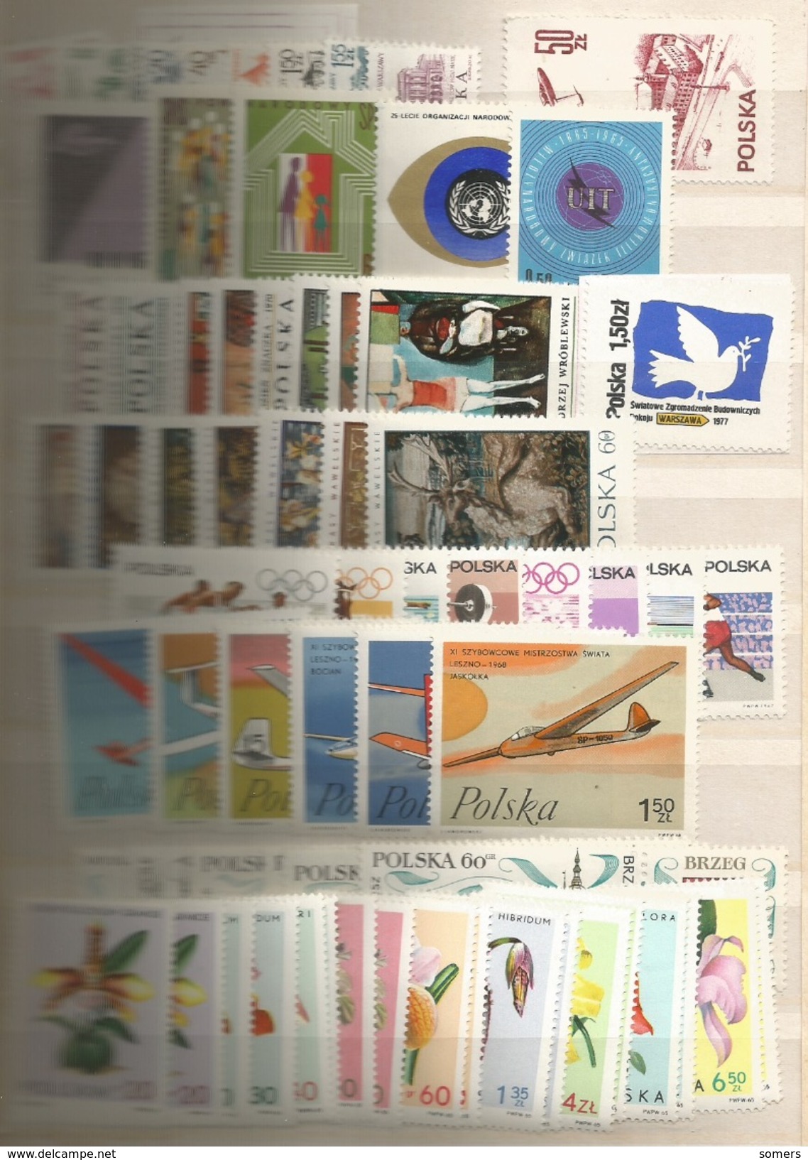 PRACHTIG LOT POLEN SERIES ZEGELS : BLOKKEN : MNH ** SUPER AANBIEDING : Veel Thema's !! SUPERBE !! ;;; F- - Collections