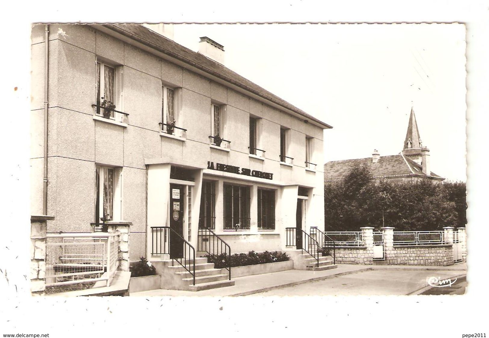 CPA 72 FRESNAYE Sur CHEDOUET La Poste Bâtiment De La Poste Clocher  1966  Peu Commune - La Fresnaye Sur Chédouet