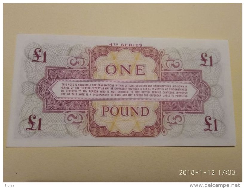 1 Pound - Britse Militaire Autoriteit