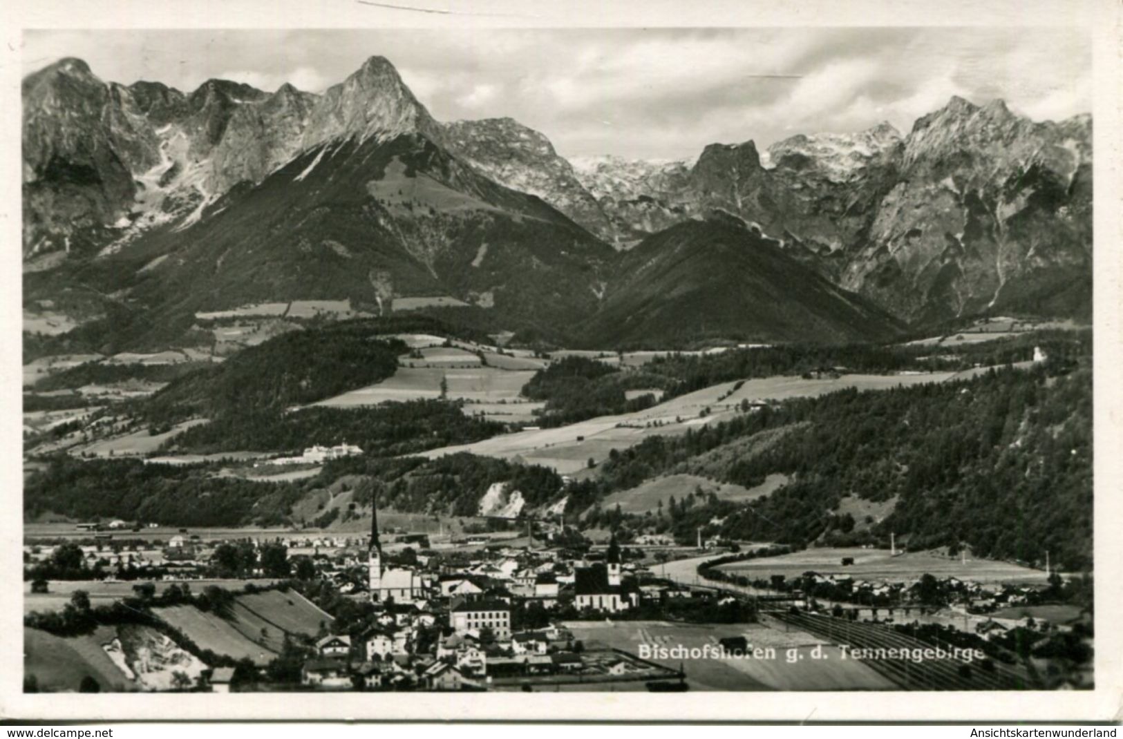 Bischofshofen Gegen Das Tennengebirge 1940 (003117) - Bischofshofen