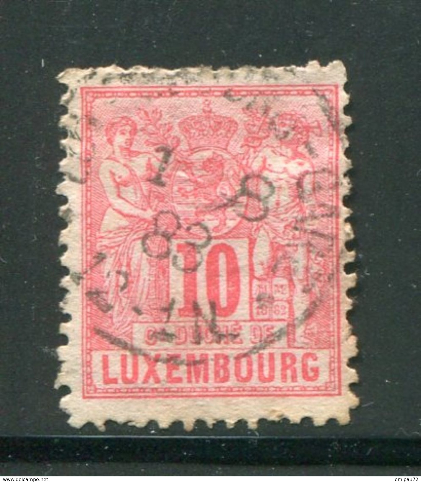 LUXEMBOURG- Y&T N°51- Oblitéré - 1882 Allegory