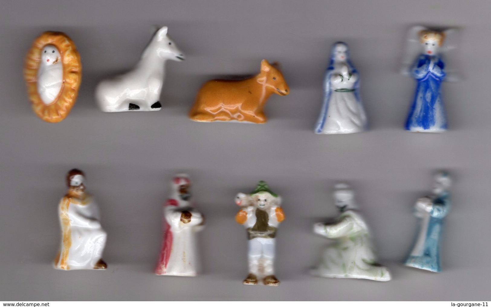 Nativité Aurorale, Série de 12 fèves en porcelaine pour Crèche - Prime