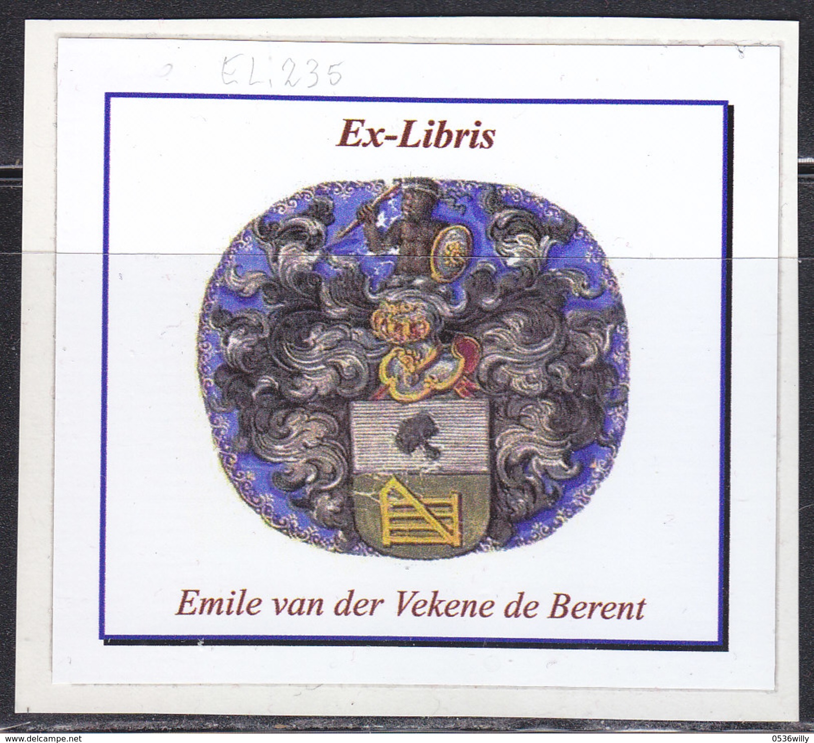 L-Luxemburg, Exlibris Für Emile Van Der Vekene De Berent (EL.235) - Bookplates