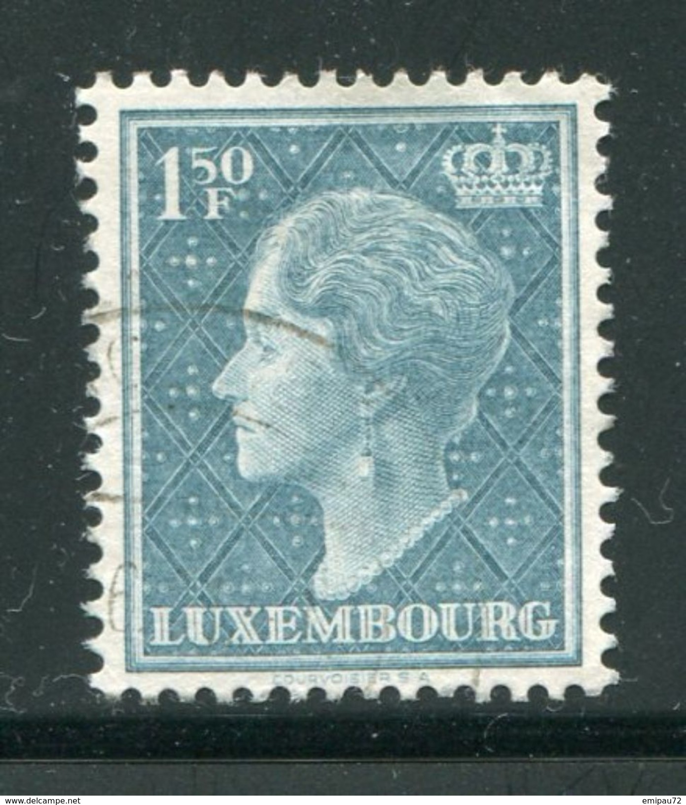 LUXEMBOURG- Y&T N°419- Oblitéré - 1948-58 Charlotte Left-hand Side