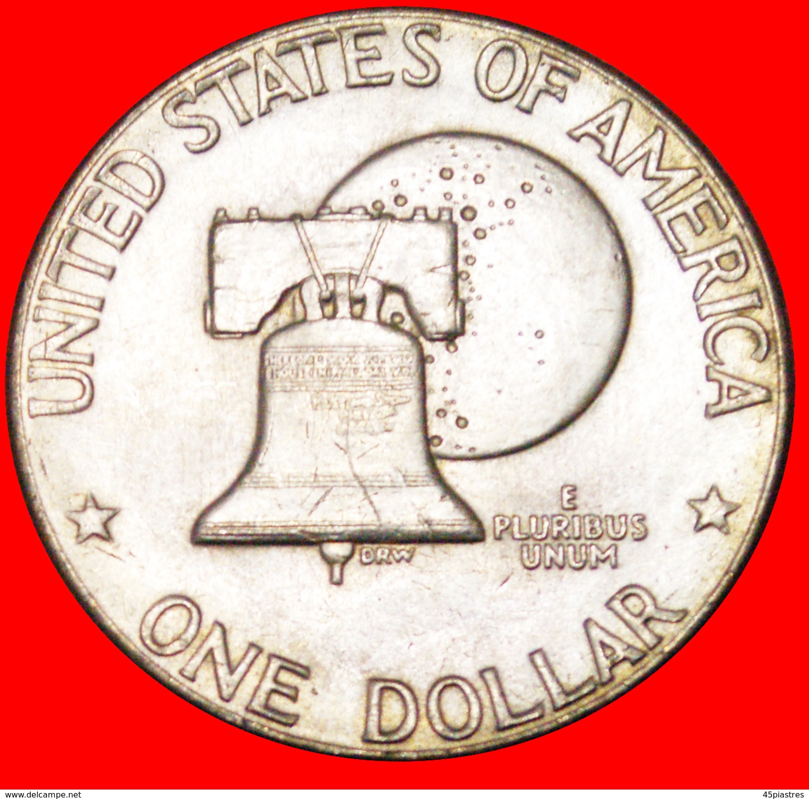 √ LUNAR DOLLAR: USA ★ 1 DOLLAR 1776-1976D! LOW START ★ NO RESERVE! Dwight D. Eisenhower (1890-1969) - 1971-1978: Eisenhower