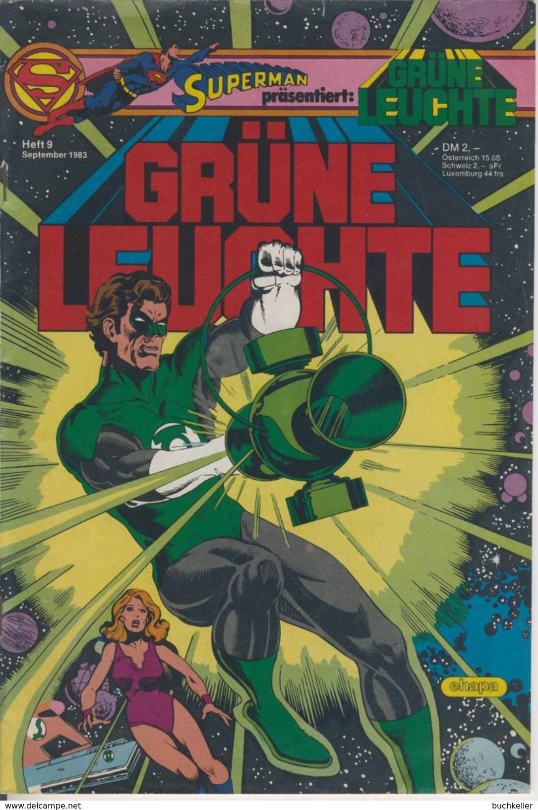 Grüne Leuchte Nr. 9 September 1983 Ehapa Verlag DC Comicheft - Sonstige & Ohne Zuordnung