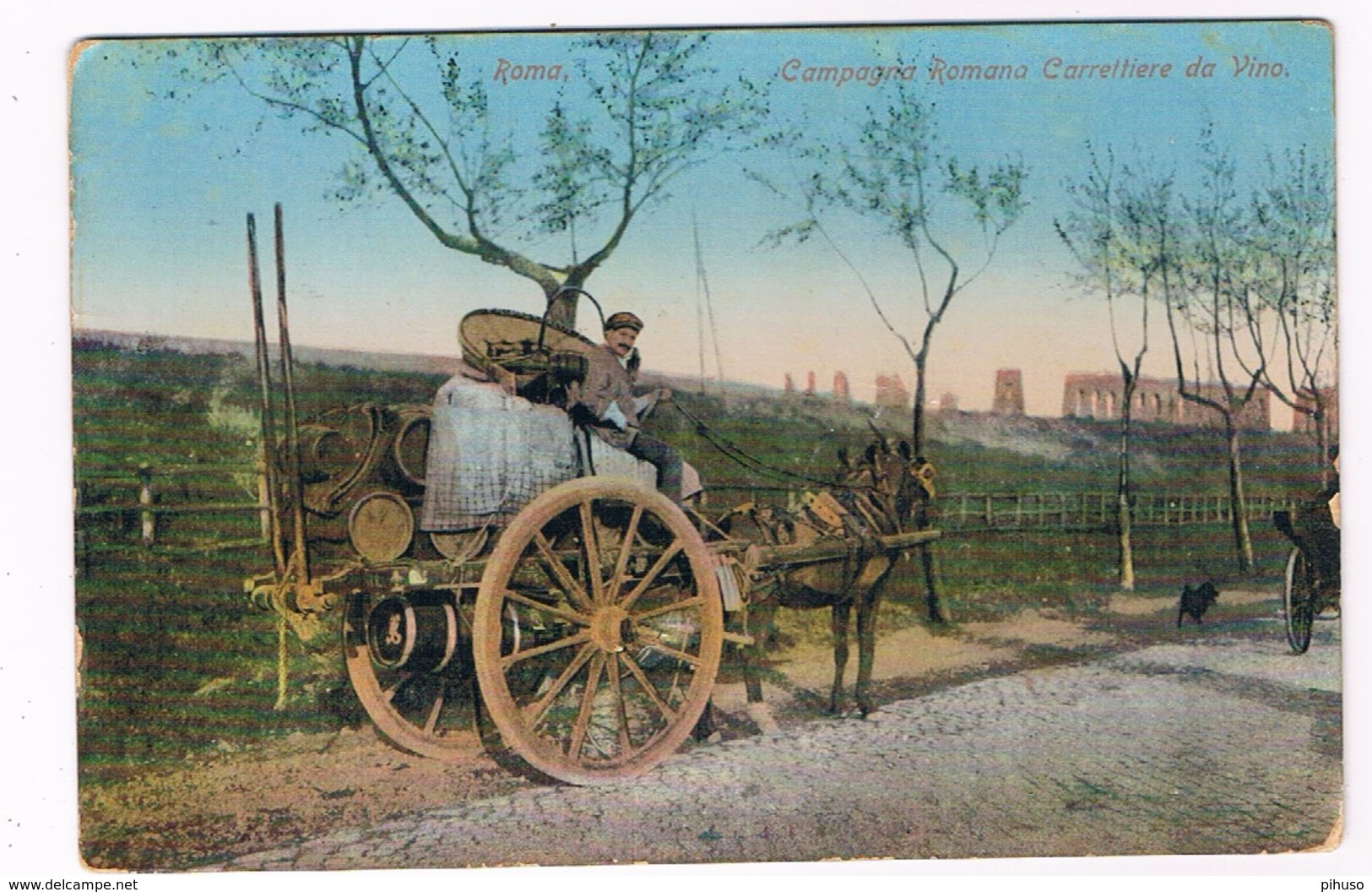 IT-2786   ROMA : Campagna Romana Carriettier Da Vino - Transports