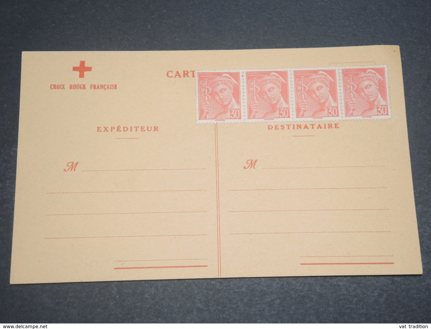 FRANCE - Carte Croix Rouge Non Voyagé , Prête à L 'emploi , Période 1940 - L 12116 - Rode Kruis