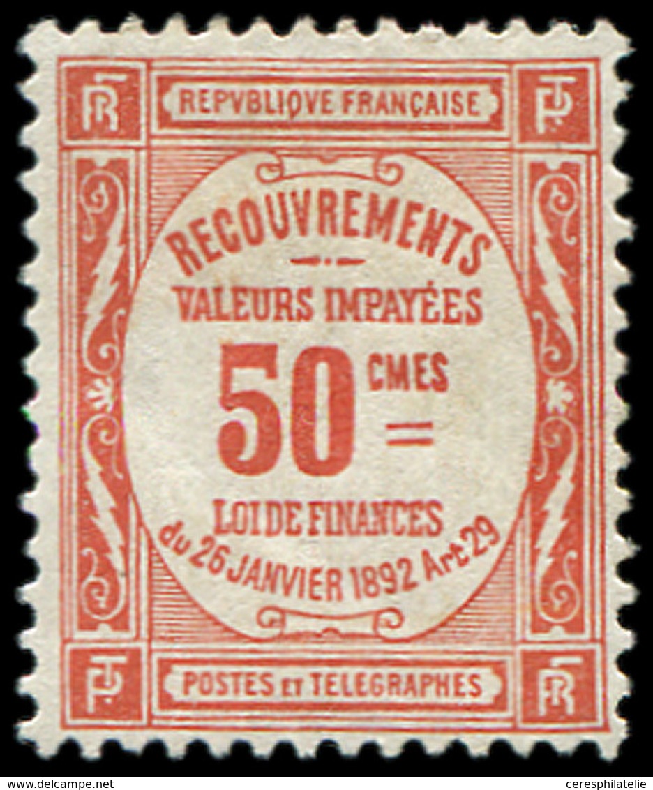 * TAXE 47  50c. Rouge, TB. C - 1859-1959 Gebraucht