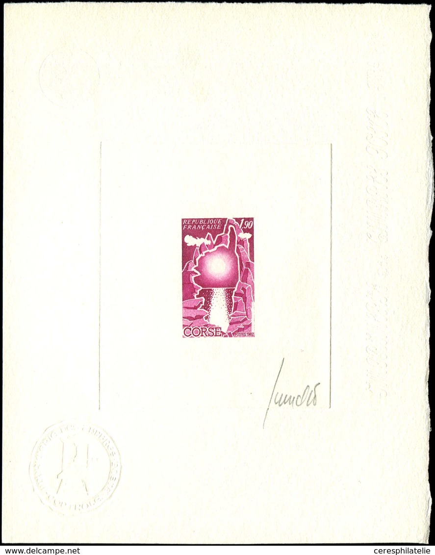 EPREUVES D'ARTISTES ET D'ATELIER 2197   Corse, épreuve D'artiste En Lilas Rose, Signée, TB - Künstlerentwürfe